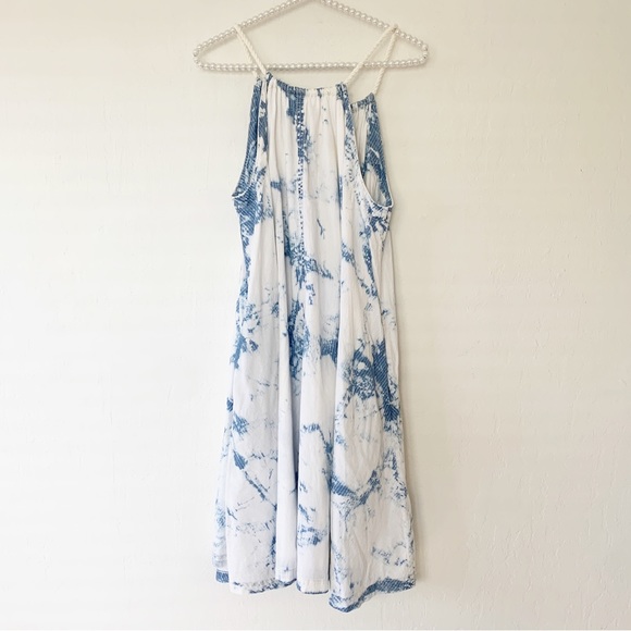 Anthropologie Holding Horses Chambray Tie Dye Swing Dress - Picture 7 of 15